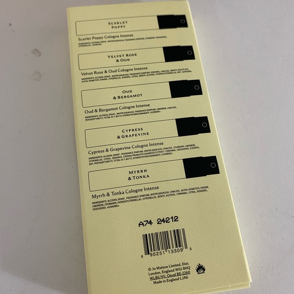 Jo Malone Cologne Intense Discovery Set, 1.5ml x5 Vials Assorted Collection New - Picture 5 of 6
